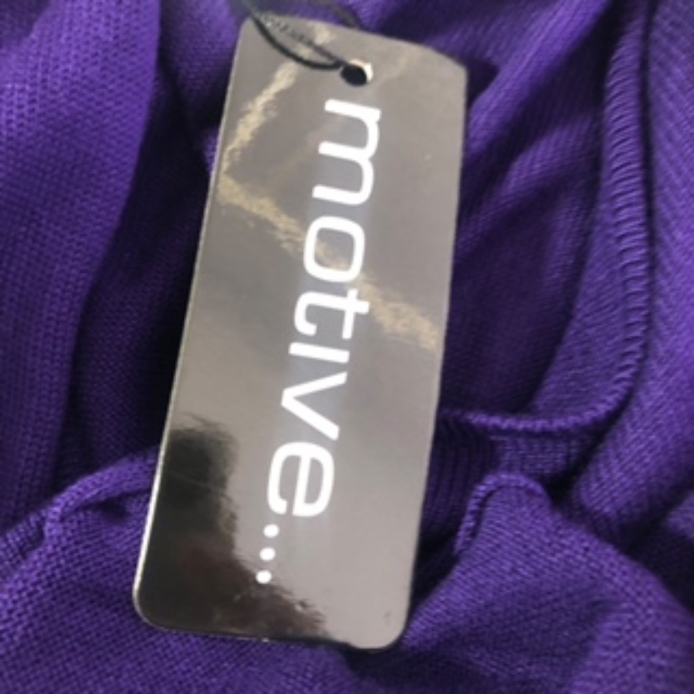 NWT Motive Purple Faux Tank Purple Long Sleeve Cardigan Tunic Size XL - Picture 5 of 8